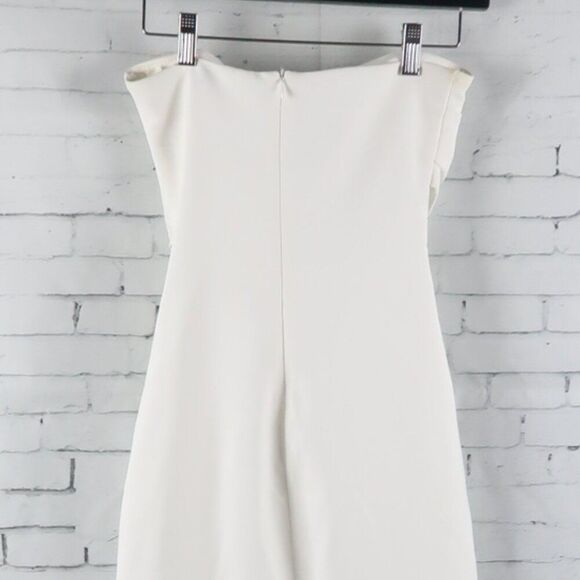 ZARA WHITE STRAPLESS BODYCON MAXI DRESS SIZE XS - Picture 13 of 13